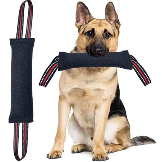 Tug Toy for Dogs Tug of War Dog Toy with 2 Strong Red Band Handles Lasting Training Equipment Puppy to Large Dogs Interactive T
