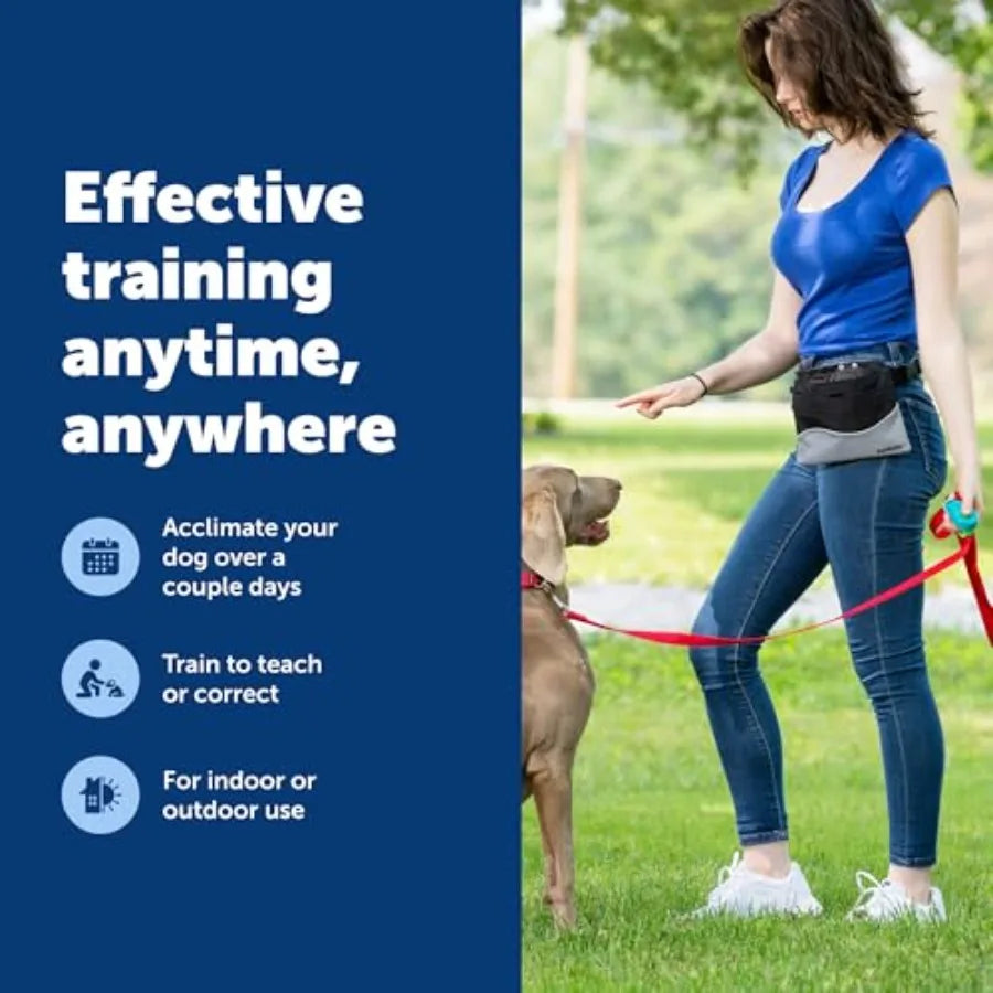 Clik-R Dog Training Clicker, Blue Ergonomic and Easy to Hold Clicker with Comfort Finger Band Marks Good Behavior Instantly