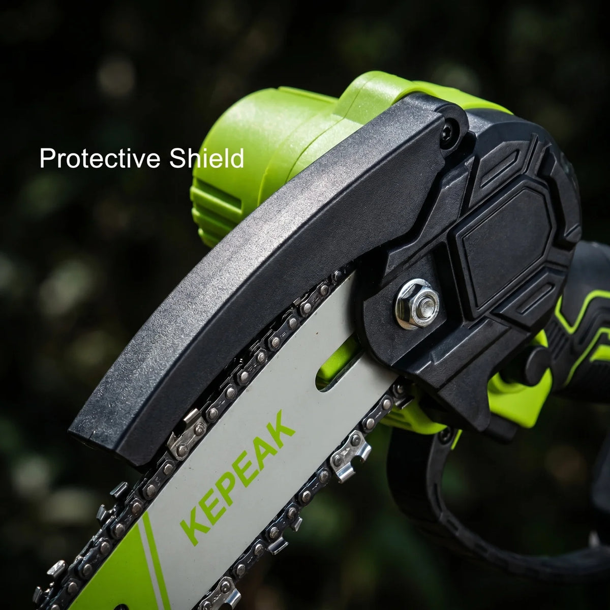 Portable 6 Inch Mini Electric Chainsaw 21V Wireless Battery Powered Handheld Pruning Saw High Hardness Quenched Chain For Yard Tree Trunk Bamboo Cutting
