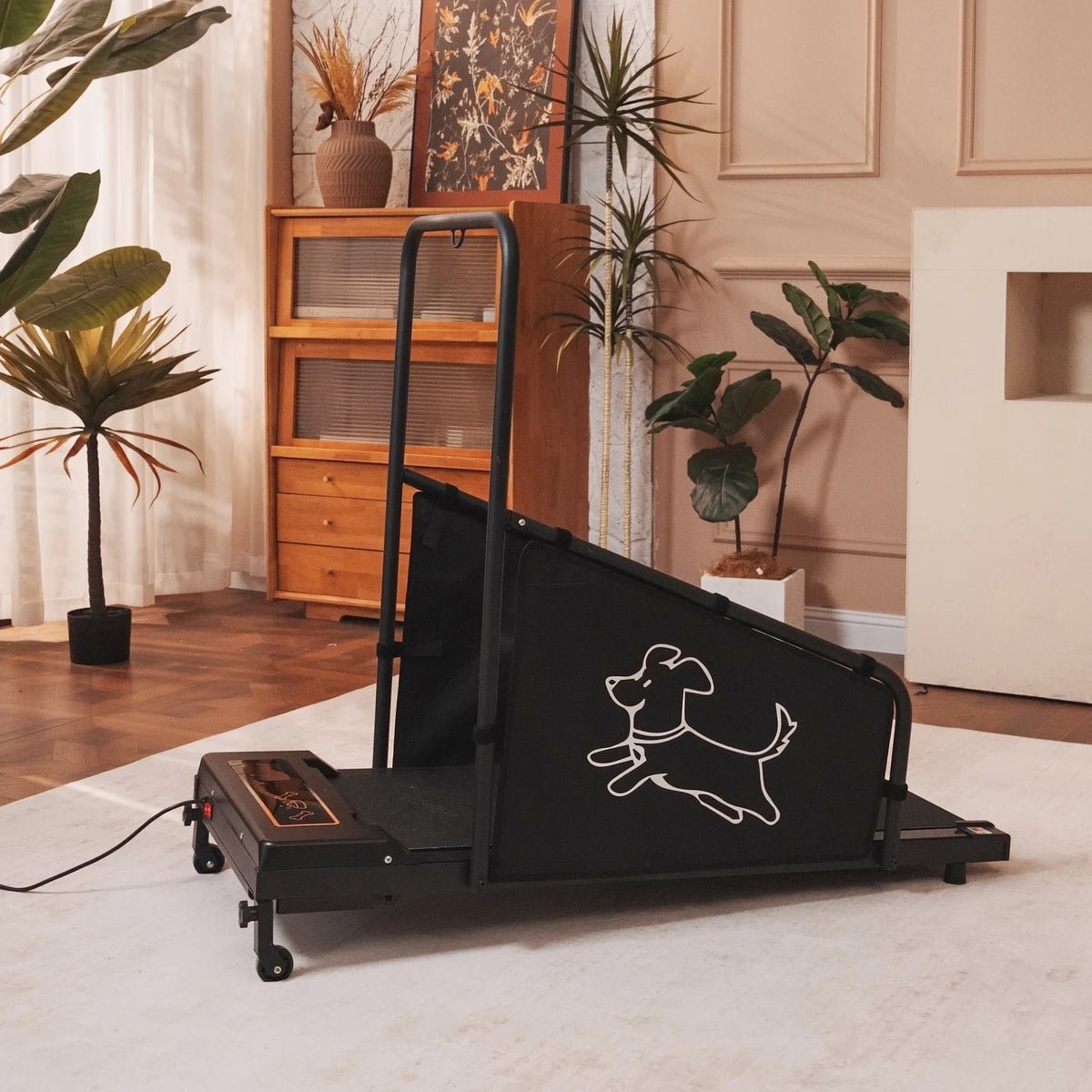 Dog Treadmill for Medium Dogs, Indoor Walking & Running Machine for Pet Exercise, Quiet Motor with Safety Rails, Fit & Healthy Workout for Dogs