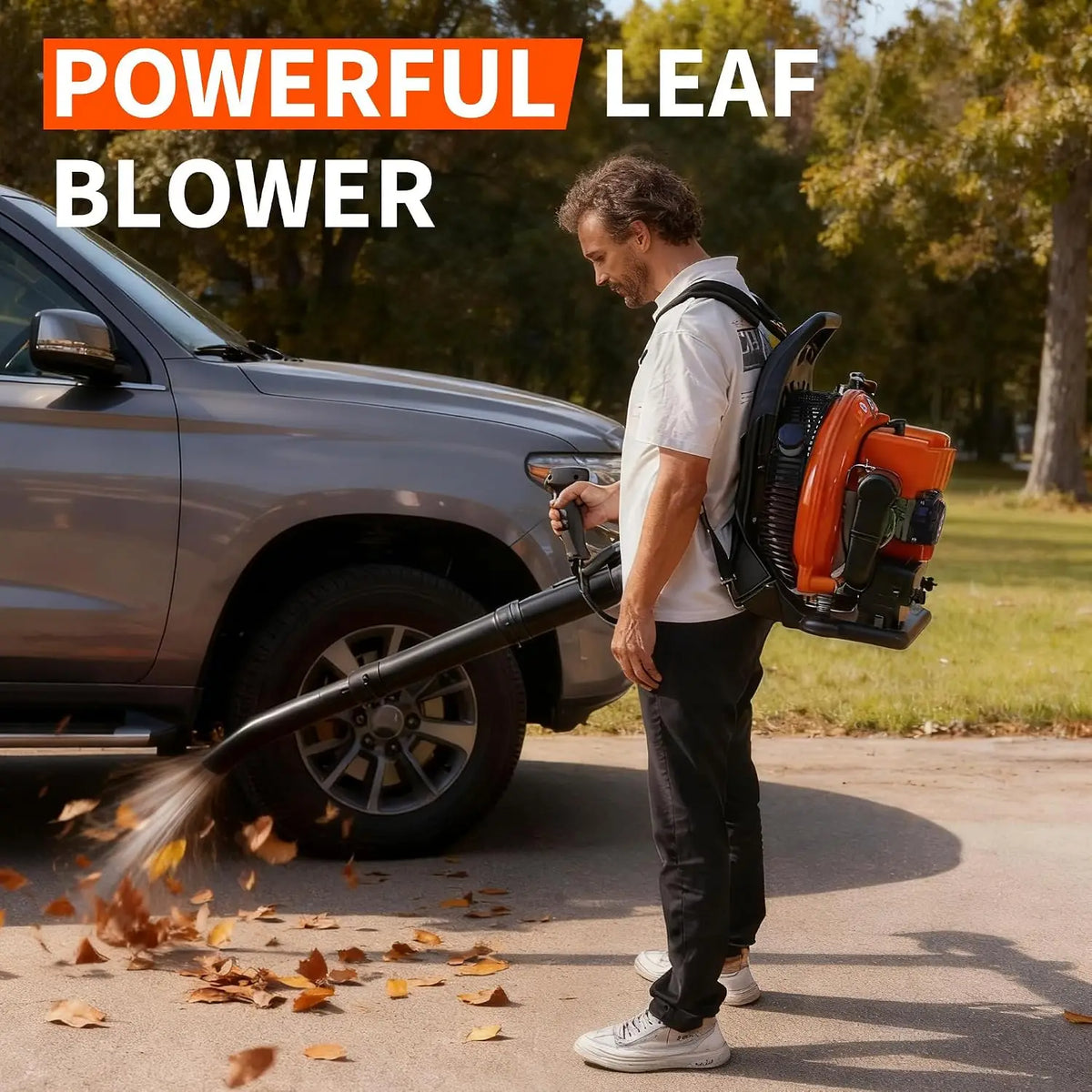 62CC Gas Backpack Leaf Blower, 880 CFM 320 MPH, Professional Yard Cleanup Blower for Lawn Care, Leaves & Debris