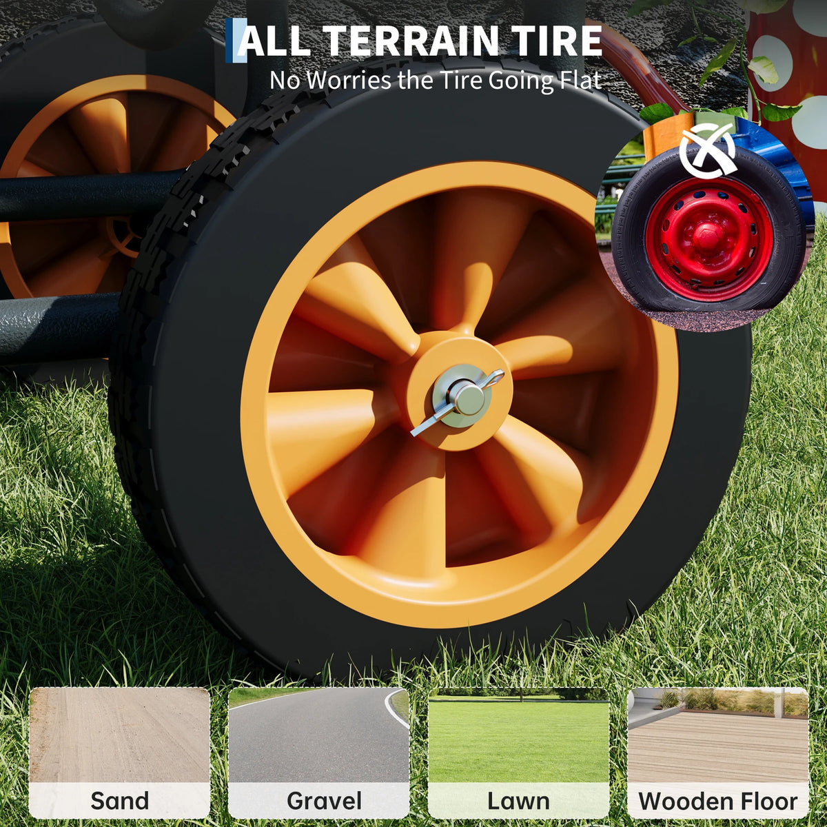 Upgrade Hose Reel Cart Garden Hose Cart 4 Wheels  300FT Capacity with Buckle 1.8m 20mm Hose Outdoor Water Hose Storage Trolley Easy Assembly – For Lawn, Yard, Patio, Car Washing